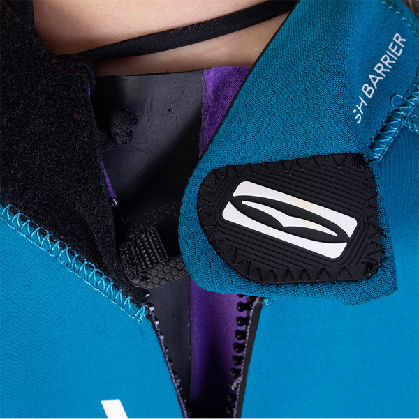 2025 Gul Womens Response 3/2mm GBS Back Zip Wetsuit RE1232-C1 - Teal / Marbel